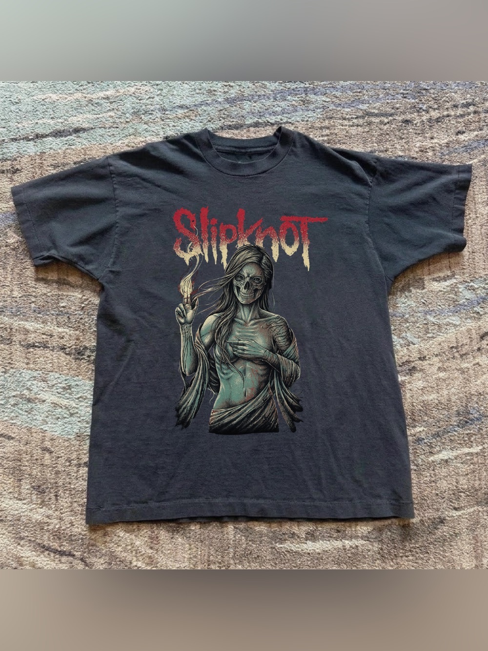 Slipknot 2004 Burn Me Away Graphic Tee, Band Tee Graphic Thrashed T-Shirt